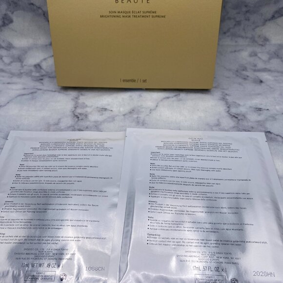 Cle de Peau Beaute Skincare Gift Set BOXED-Exfoliator,2xBrightening Masks-NEW3pc - Picture 5 of 12